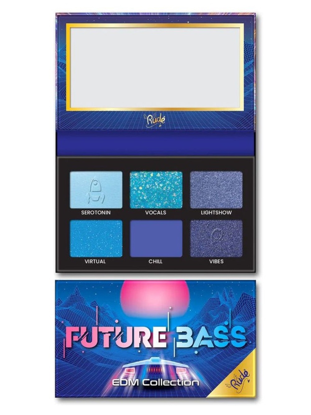 Rude Cosmetics Future Bass EDM Collection - 6 Shade Eye Shadow Palette
NWT